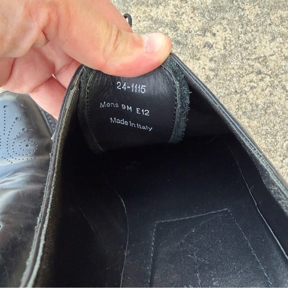 Rare Johnston & Murphy Black Leather Lace Dress Shoes Men’s Size 9 main image 4
